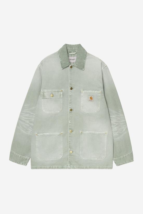 CARHARTT WIP Shady Green Destroy Wash Denim Jacket for Men