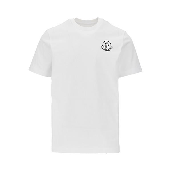 Moncler Short Sleeve T-Shirt Men’s Cotton Crewneck White
