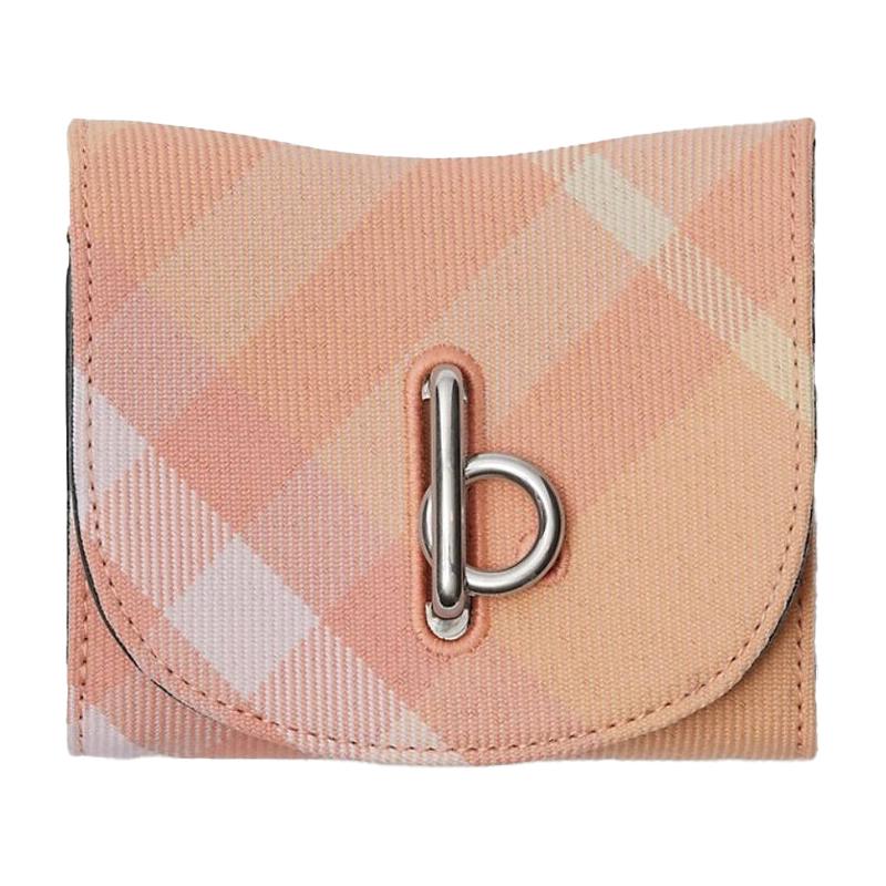 BURBERRY Leather Rocking Horse Bifold Wallet Women’s