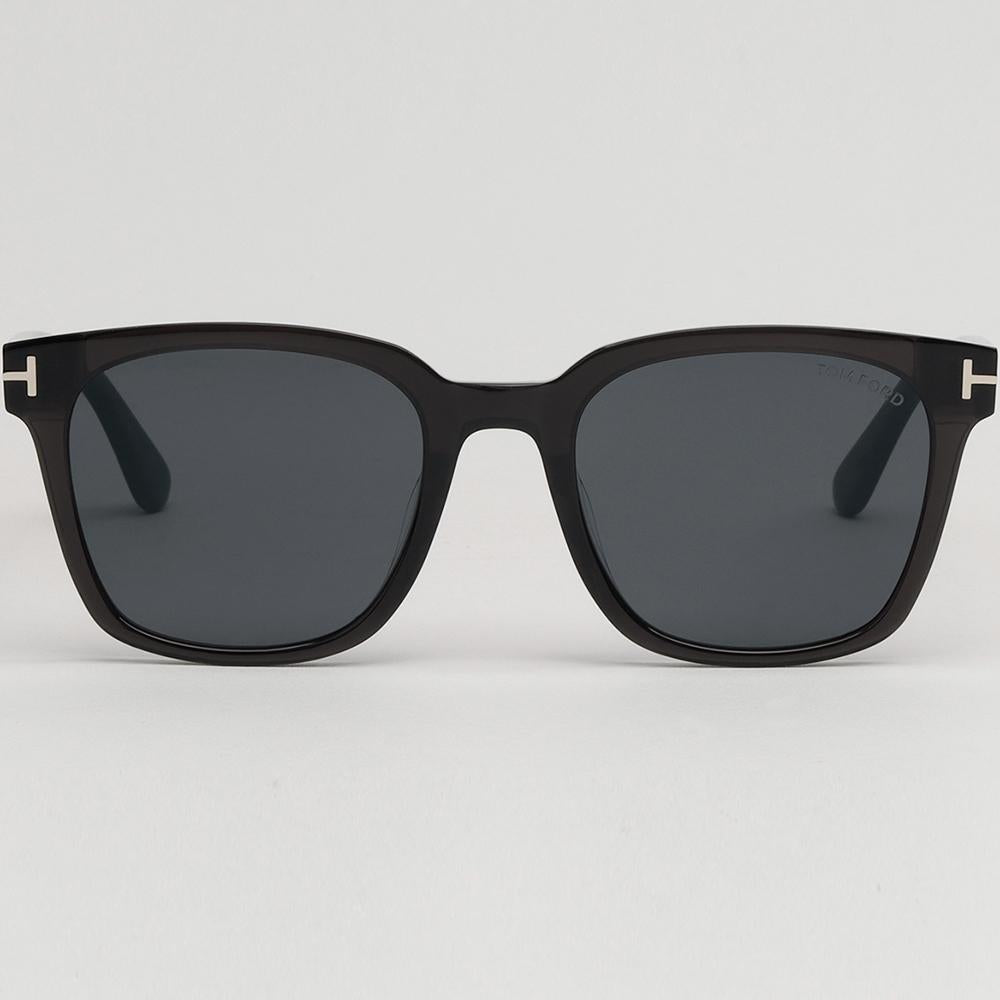 TOM FORD Transparent Black Square Sunglasses Unisex Asian Fit