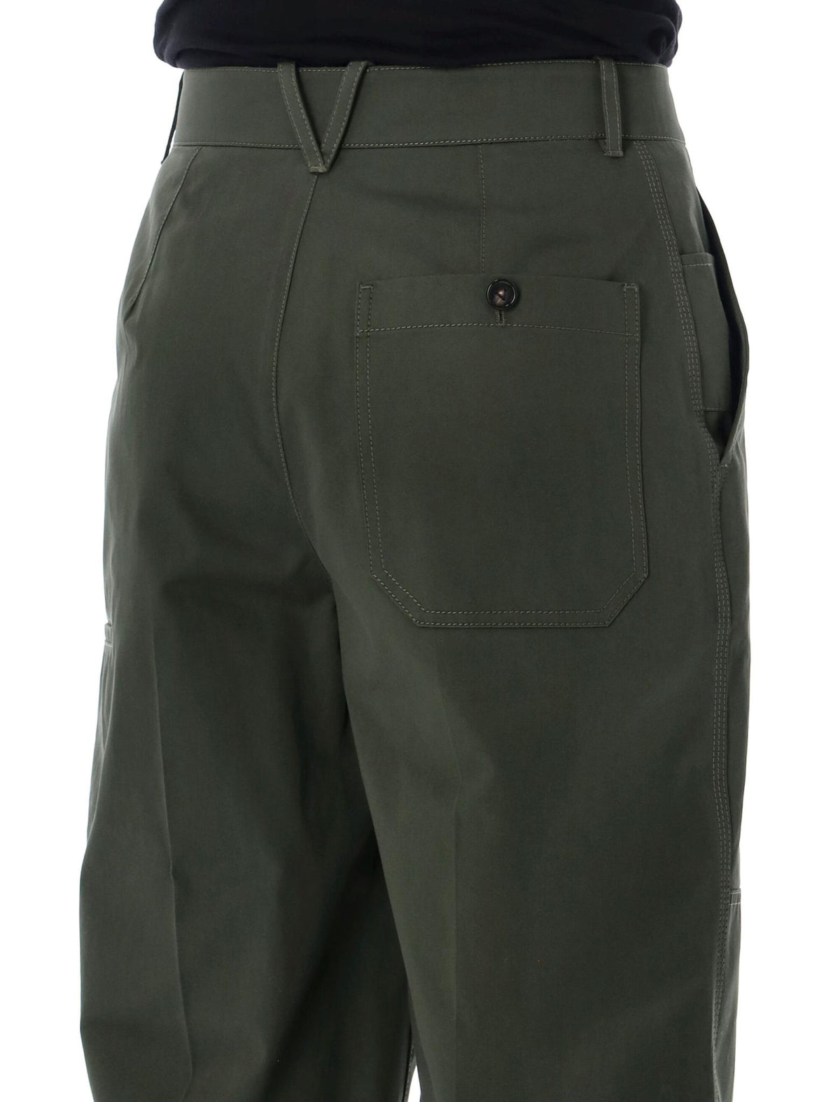 Bottega Veneta Black Wool Tailored Suit Pants