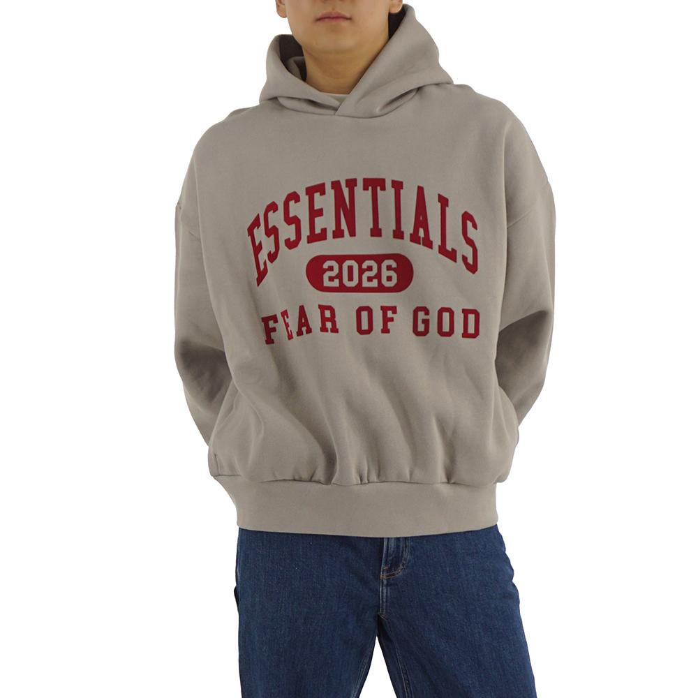 Fear of God Essentials Classic Fleece Hoodie Smoke Gray Unisex