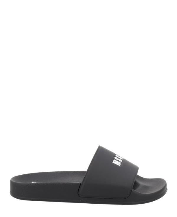 MSGM Logo Pantolettes Slide Sandals for Men