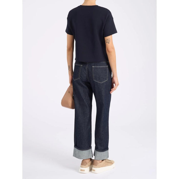 Max Mara Women’s Roll-Up Denim Jeans Blue