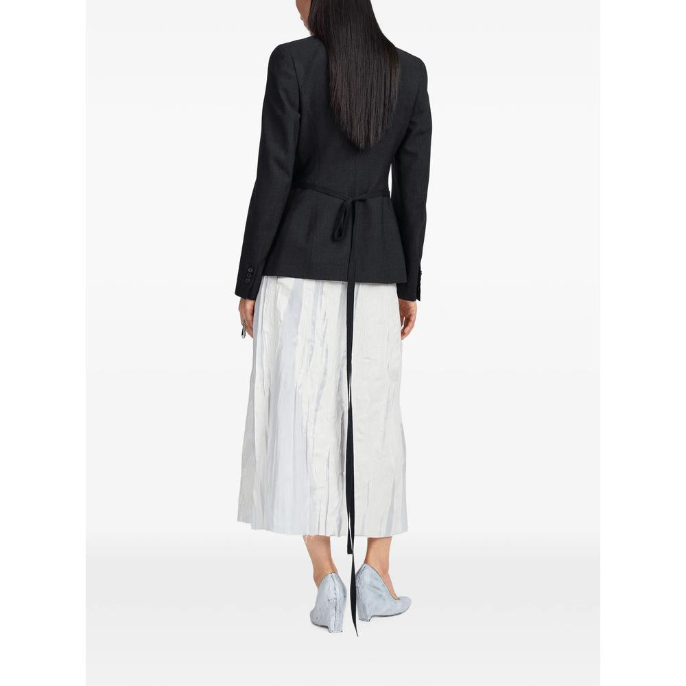 Maison Margiela Wool Blend Blazer Jacket Beige Women’s