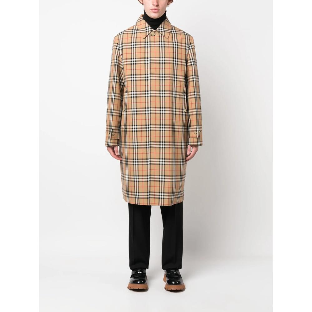 BURBERRY Vintage Check Wool Blend Men’s Coat