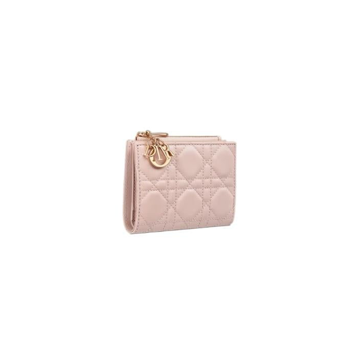 DIOR Lady Dior Dahlia Leather Compact Wallet S6037ONMJ M413