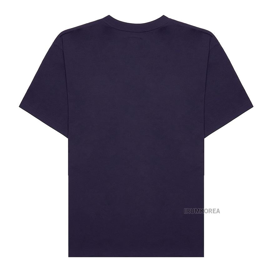 NEEDLES Men’s Short Sleeve Crewneck T-Shirt QV433B EGGPLANT