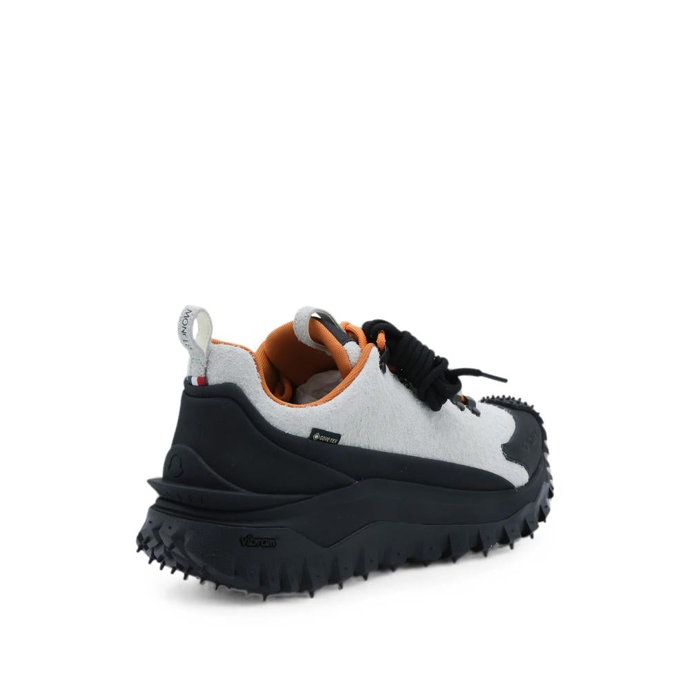 Moncler Leather Low-Top Sneakers for Men White