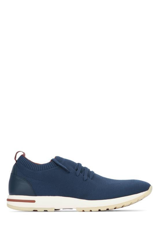 Loro Piana Men’s Leather Sneakers FAI1540 W1IT OCEAN CAVERN DOM