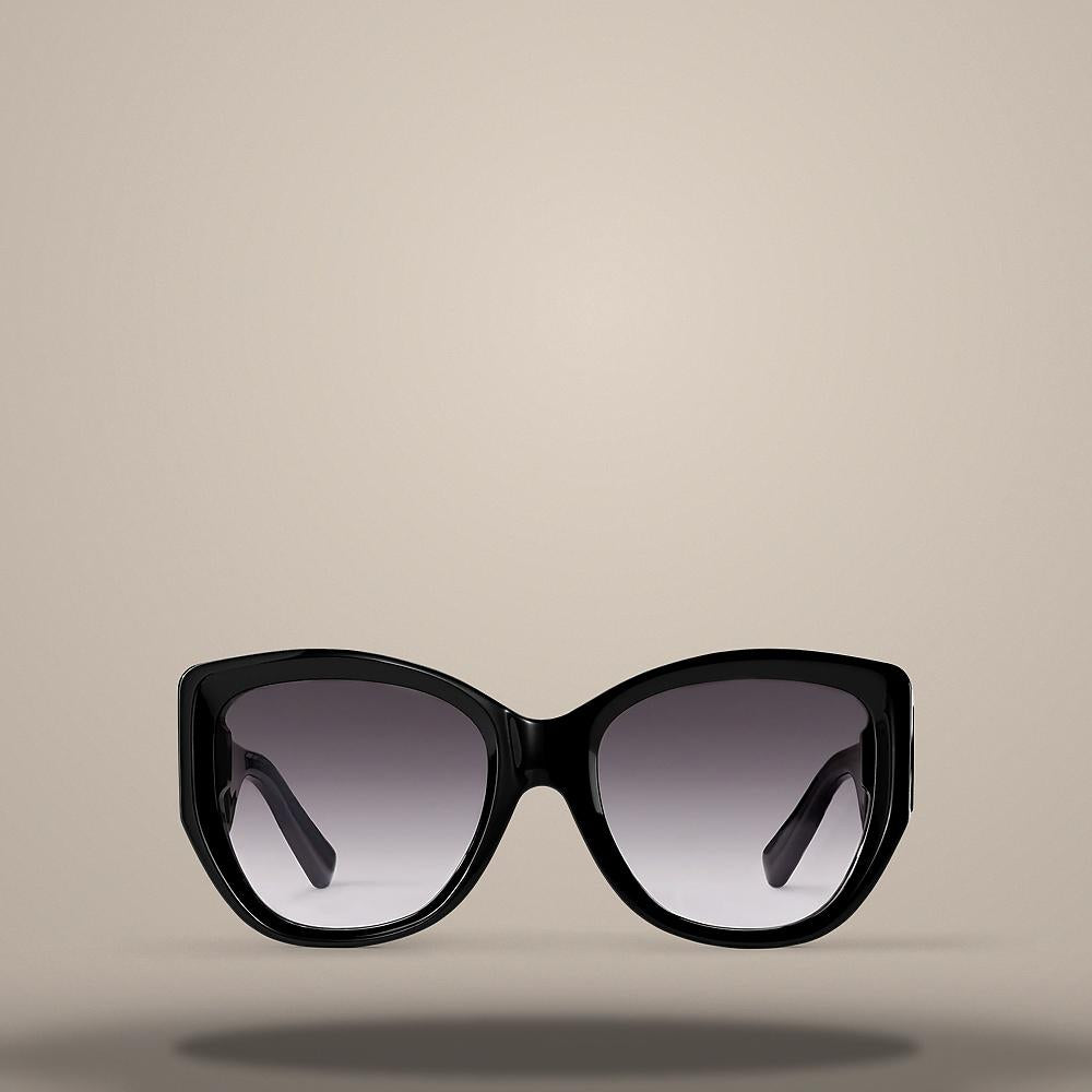 Louis Vuitton Men's Black Acetate Frame Cat Eye Sunglasses