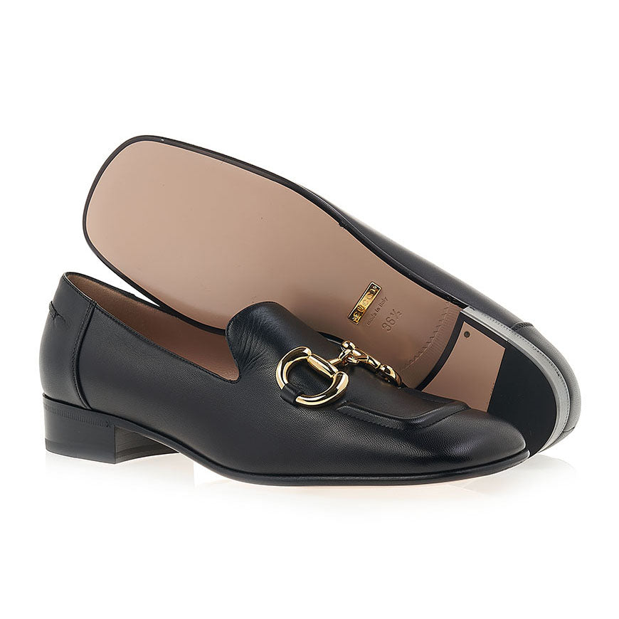 GUCCI Women's Horsebit Leather Loafers 700064 C9D00 1000