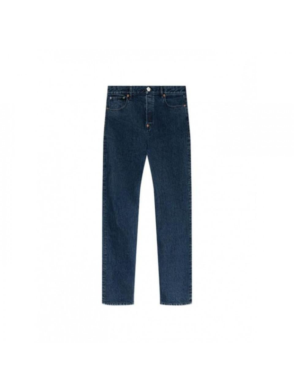 KENZO Men's Japanese Denim Signature Straight-Leg Jeans 5DP336 6U3 DS