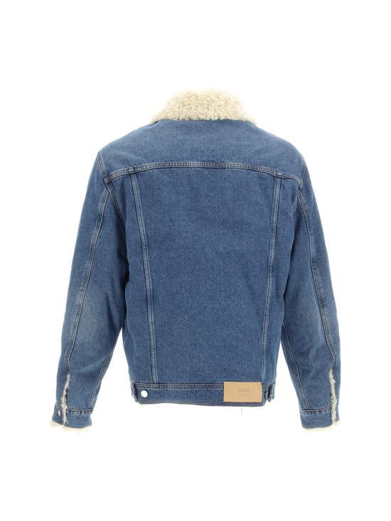 AMI Used Blue Denim Jacket UJK239 DE0016 480