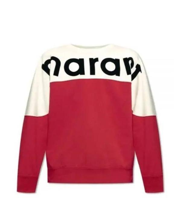 Isabel Marant HOWLEY Crewneck Sweatshirt Brown Men Cotton