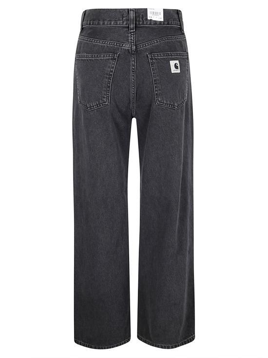 CARHARTT WIP Black Heavy Stone Wash Jane Denim Pants