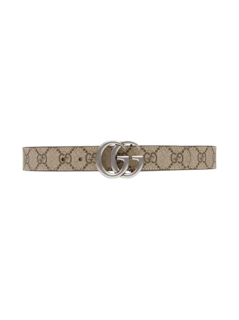 GUCCI Leather Apron-Style Belt Brown Women’s Accessory