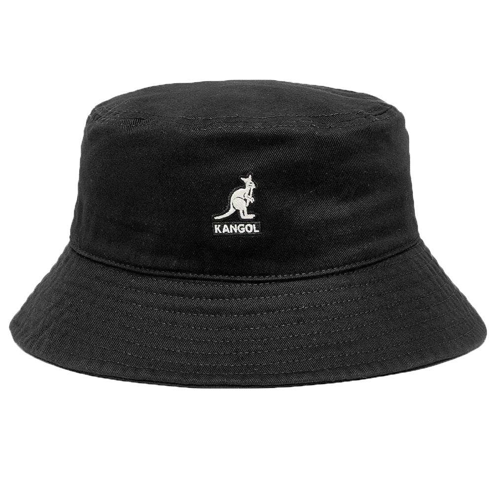 KANGOL Washed Black Bucket Hat Women’s