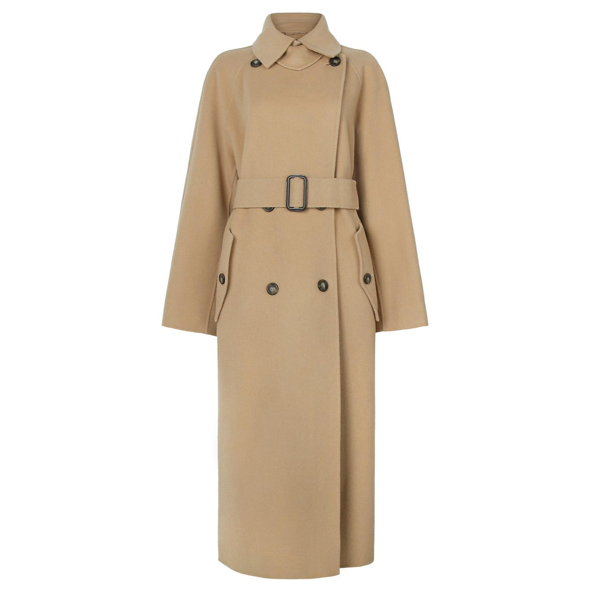 Max Mara Camel Cashmere-Blend Cadine Wool Coat 2525016022 CADINE 065