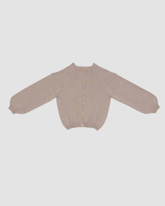 BASERANGE Lightweight Knit Cardigan for Women PUSOCRWSP26 INGRA SAND DOM