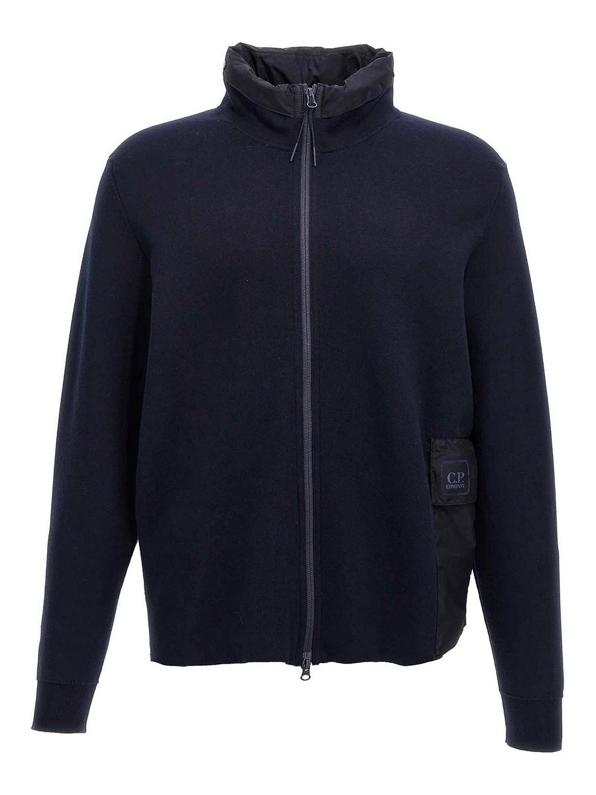CP Company Men’s Metropolis Cotton Double Mixed Zip Hoodie 17CLKN016A006599M897