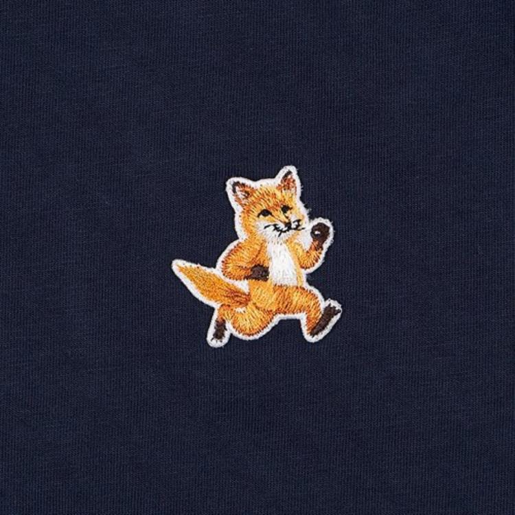 Maison Kitsune Speedy Fox Navy Women’s Short Sleeve Polo Shirt