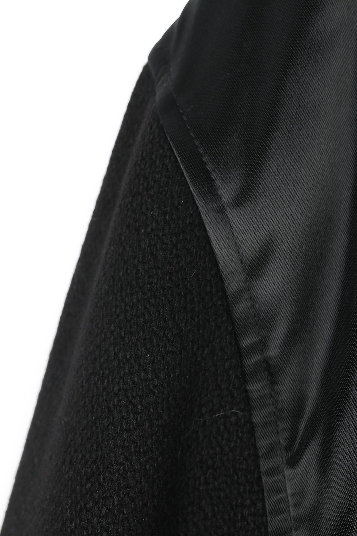 CELINE Men's Boy Doll Satin Nylon Teddy Bomber Jacket Black 2W750048S 38NO
