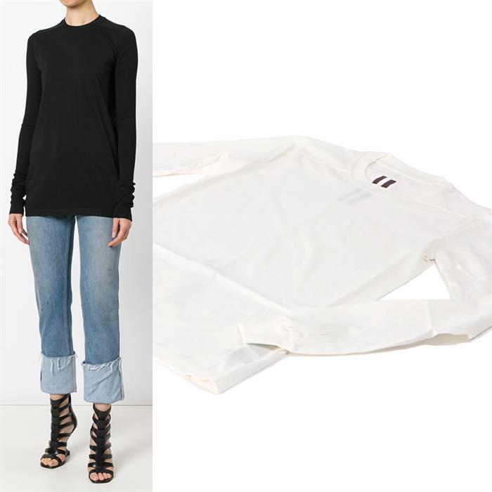 Rick Owens Shoulder Line Long Sleeve T-Shirt RN 11