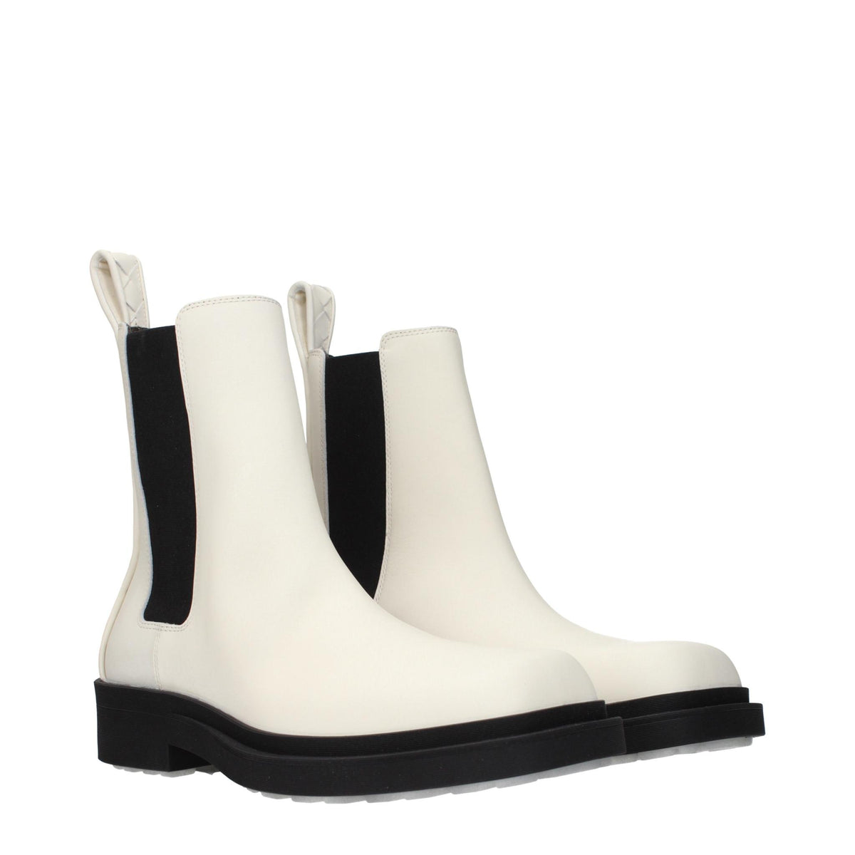 Bottega Veneta Black Leather Ankle Boots