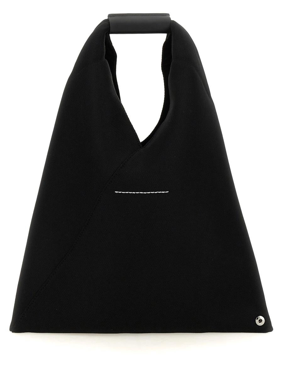 Maison Margiela Black Leather Tote Bag
