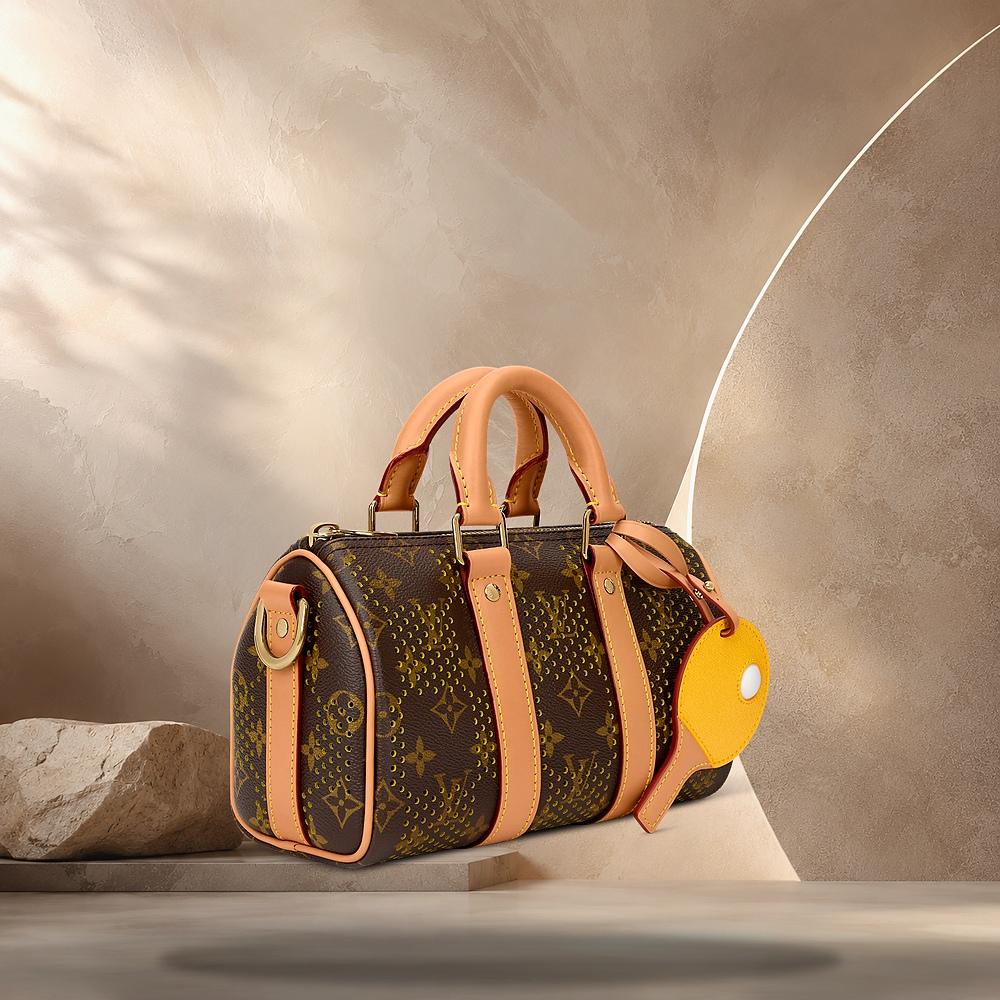 Louis Vuitton Monogram Keepall Bandouliere 25 Yellow Tote Bag M29296
