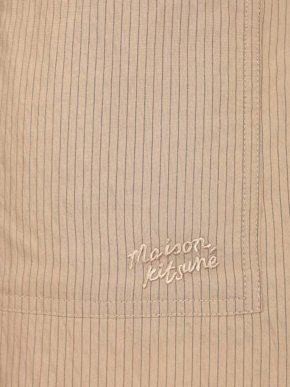 Maison Kitsune Cotton Twill High-Rise Shorts