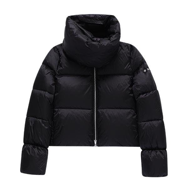 ADD Logo Goose Down Scarf Short Puffer Jacket Women 8AW333 8507