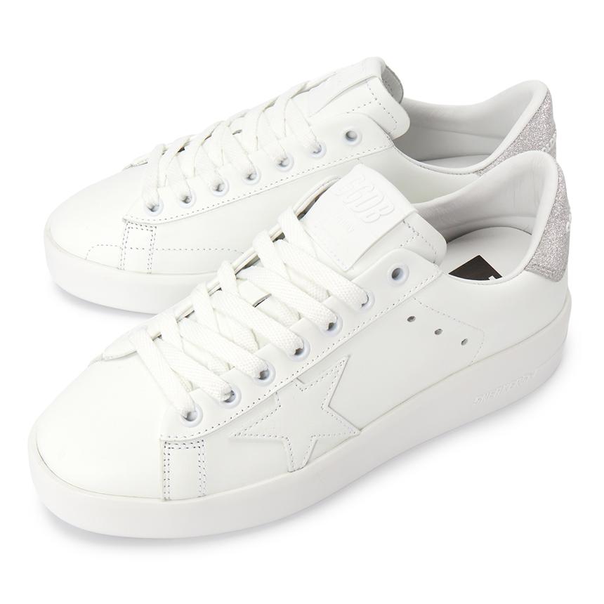GOLDEN GOOSE Purestar Leather Low-Top Sneakers Women White