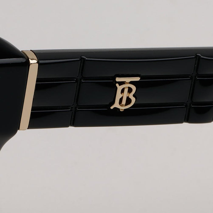 BURBERRY Black Square Acetate Logo-Detail Sunglasses Unisex