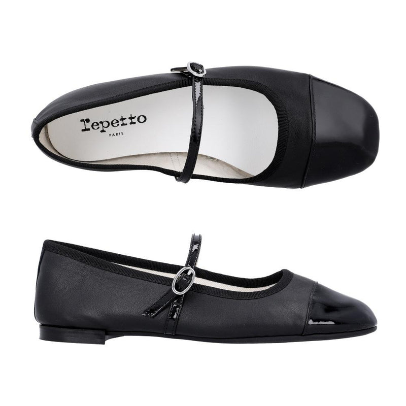 repetto Georgiana Patent Toe Cap Women’s Ballet Flats V4222VVE 410