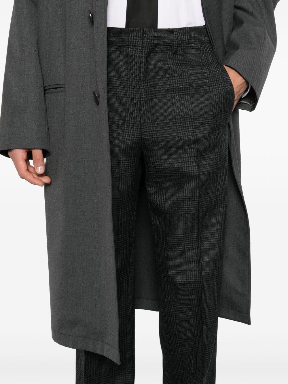 PRADA Black Wool Tailored Suit Trousers