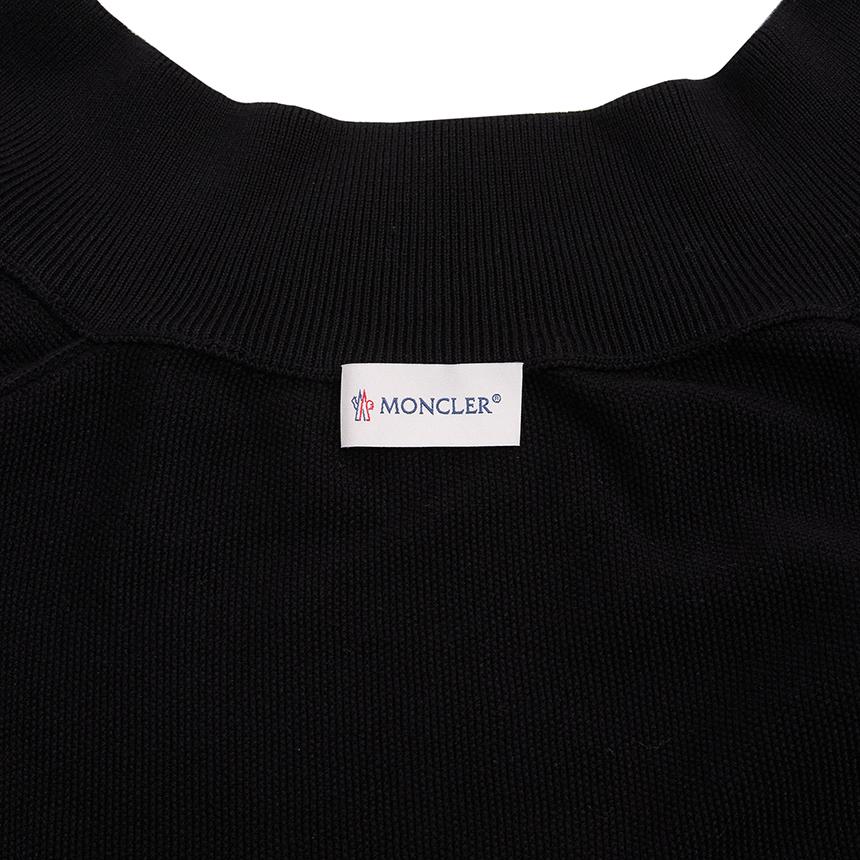 Moncler Men’s Zip-Up Knit Cardigan Black