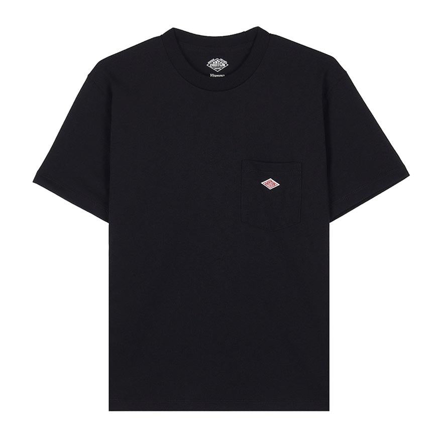 DANTON Women’s Short Sleeve Pocket T-Shirt C0197 TCB BLACK
