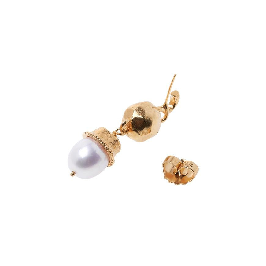 ALIGHIERI Return to Innocence Pearl Earrings FJ5519 ABRZ 24GOLD