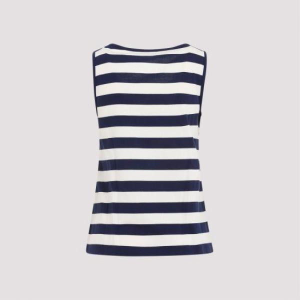 Moncler Cotton Stripe Sleeveless T-Shirt
