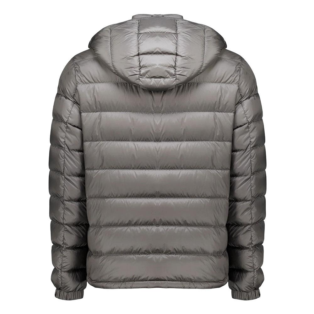 Moncler Grey Verries Hooded Short Down Jacket for Men