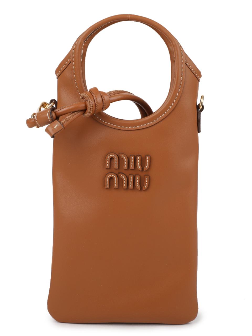 Miu Miu Leather Smartphone Case Shoulder Bag
