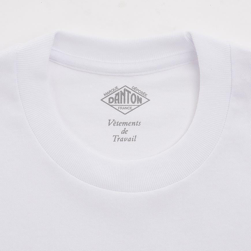 DANTON Women’s Short Sleeve Pocket T-Shirt DT C0197 TCB WHITE