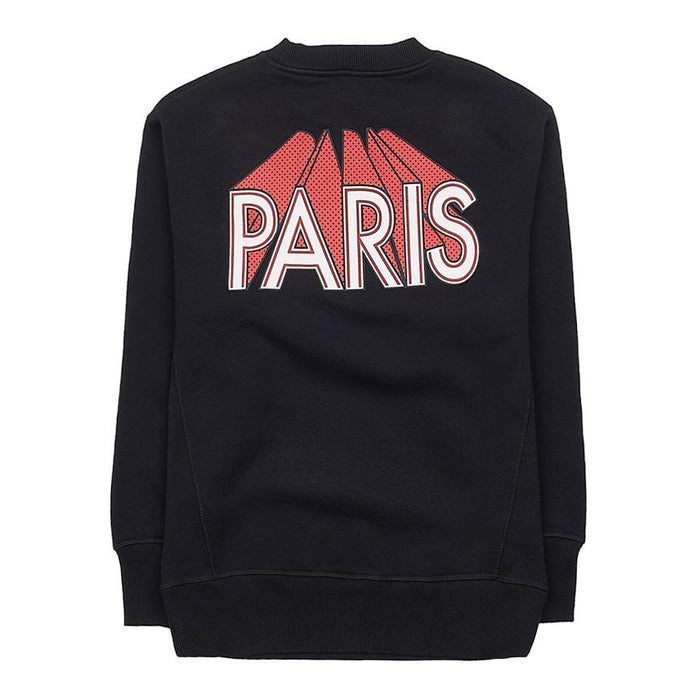 KENZO Logo Print Cotton Sweatshirt for Women Black