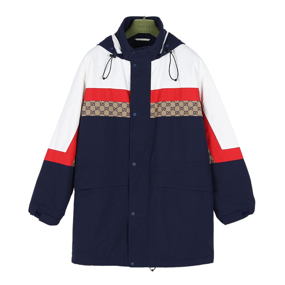 GUCCI Dark Blue Matte Fabric Men’s Jacket Coat 751915 ZANZ8 9799
