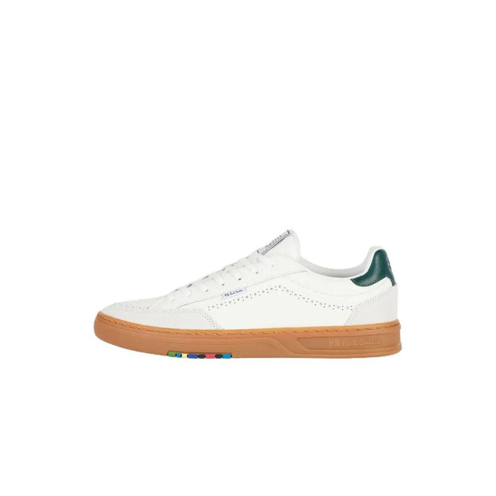 Paul Smith Hillstar White Leather Low-Top Sneakers Men