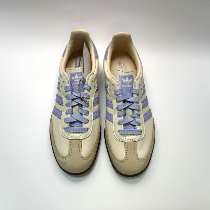Adidas Samba OG Cream White Violet Low Top Sneakers Women