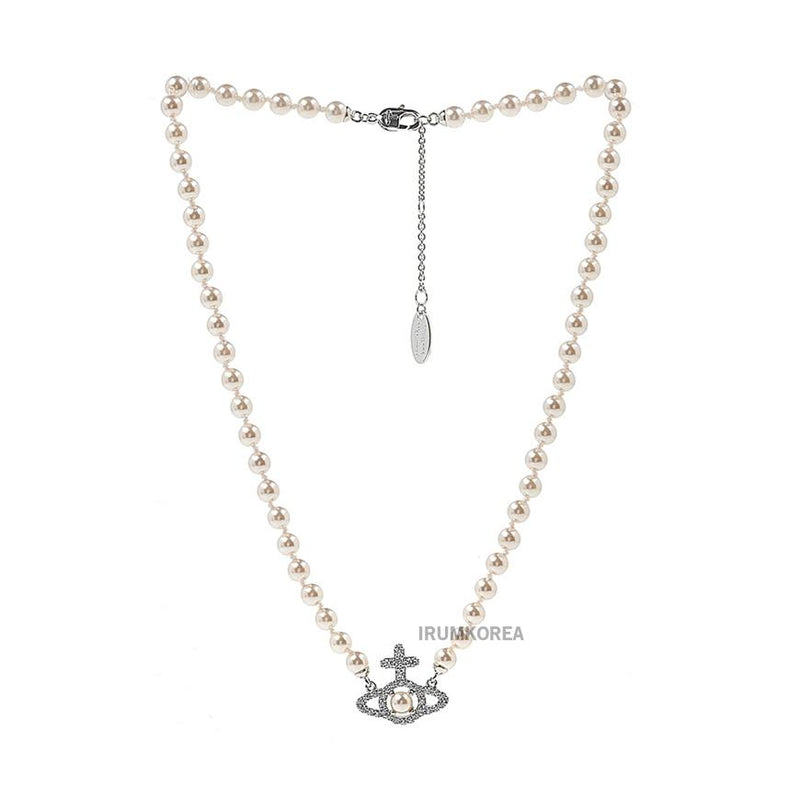 Vivienne Westwood Olympia Pearl Necklace Women 6301011P P373
