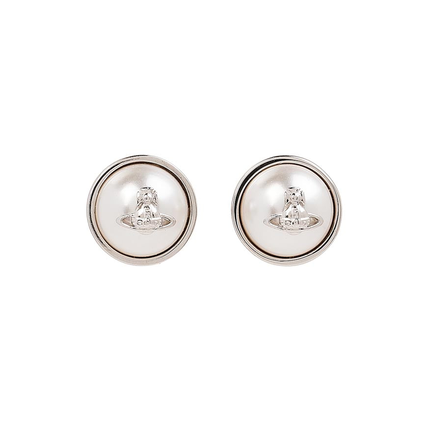 Vivienne Westwood Olga Small Earrings Silver-Tone Women’s Jewelry
